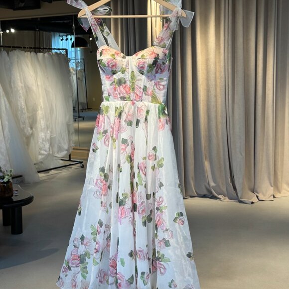 Milla Tender floral midi tie-strap dress - Picture 5 of 8